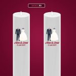 lumanari nunta personalizate